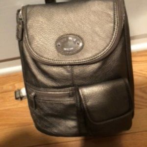 Bronze knapsack style bag